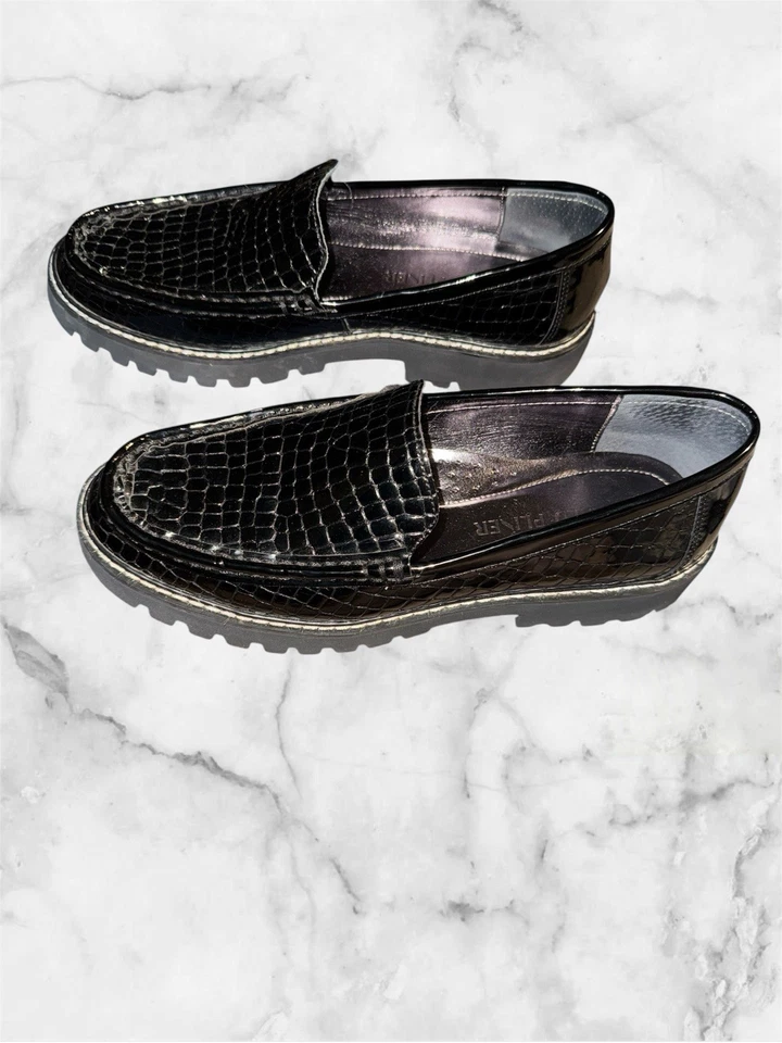 Mocasines para mujer Donald Pliner sintético/cuero, talla 7,5 M ¡en perfecto estado usado! Foto 3 de 4