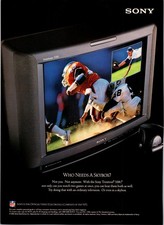 VINTAGE 1993 SONY TRINITRON XBR TELEVISION PRINT AD
