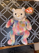 TY Beanie Babies October Birthday Bear 7" Plush Toy NEW WITH TAG