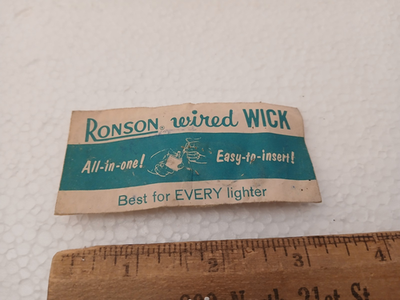 Vintage Ronson Wired Wick Lighter Wick RARE HTF Antique Americana