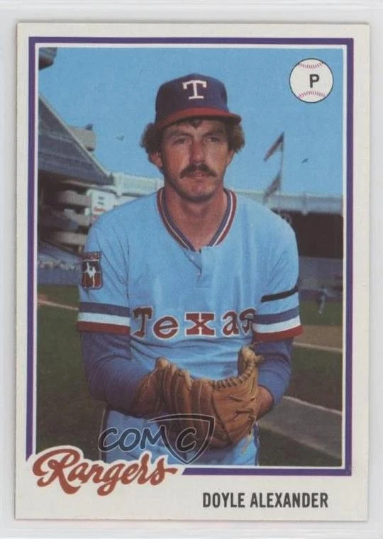 1978 Topps Burger King Restaurant Texas Rangers Doyle Alexander #4