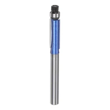 Flush Trim Router Bit 6mm Shank 1/4" Dia for Woodworking Silver Blue