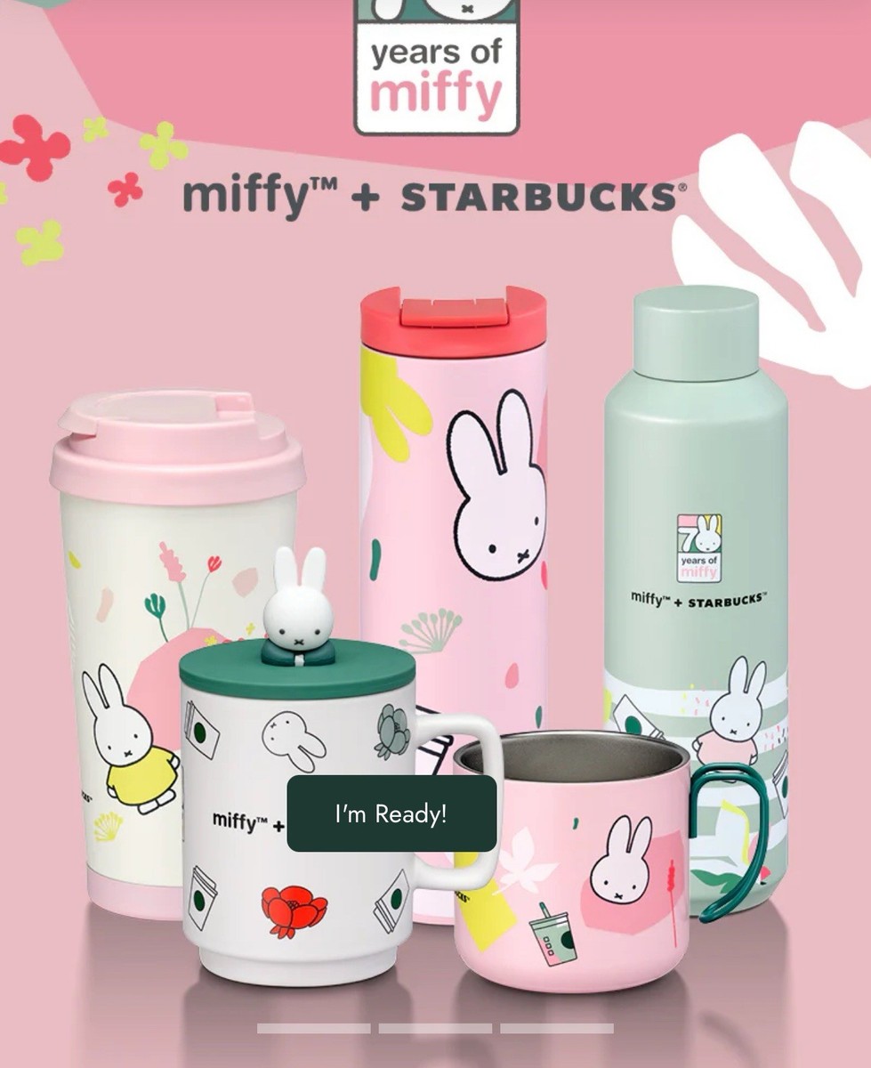 Starbucks MIFFY™ + STARBUCKS® 70TH ANNIVERSARY 16OZ STAINLESS