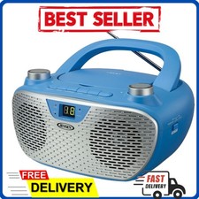 Portable Bluetooth MP3 Boombox CD Player AM/FM Stereo Receiver Speakers Blue US