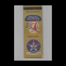Matchbook Cover Silver Star Roller Rink Kalamazoo MI
