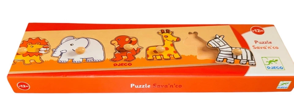 Djeco головоломка джунгли животных 12 месяцев Sava'n'co 5 шт. Weeden головоломка - Изображение 3 из 4