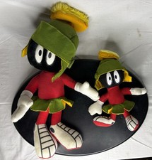 Vintage Looney Toons Marvin The Martian Plush Lot X2 18   11  