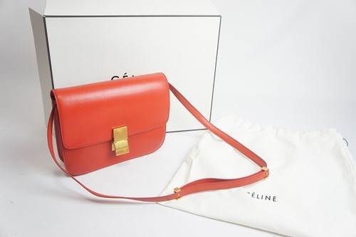 Celine Classic Box Medium Shoulder Bag Color Leather