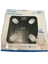 Digital Electronic LCD Personal Glass Bathroom Body Weight Weighing Scale 396LB