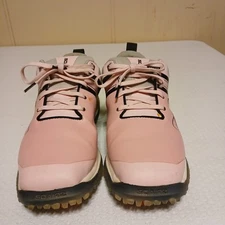 Sqairz Golf Shoes Mens Size 10 Pink Black Soft Spike Breast Cancer Awareness