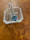 sterling silver ring blue topaz size 7.25 — photo 3