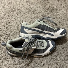 Salomon X Ultra 5 GTX Women's 11 Seagrass/Turbulence Gray Athletic Hiking Shoes