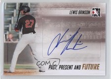 2013 ITG Past Present and Future Lewis Brinson #PPF-LB2 Auto 00ah
