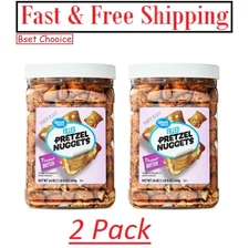 ( 2 Pack ) Great Value Peanut Butter Filled Pretzel, 24 oz. Best Product.