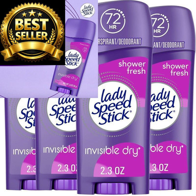 Lady Speed Stick Antiperspirant Deodorant for 2.3 Ounce (Pack of 4), White