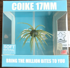 HIDEUP Coike 17mm Soft Material #102 Watermelon Seed Japan Bass Lure Unused
