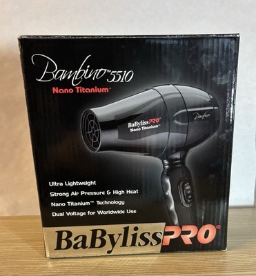 BN BaBylissPRO Nano Titanium Bambino 5510 Compact Hair Dryer