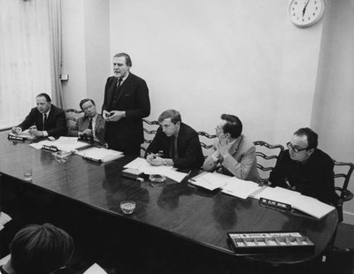 Meeting of London Television Consortium to discuss London's weeken- Old Photo