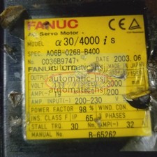 1PCS Used Fanuc Servo Motor A06B-0268-B400