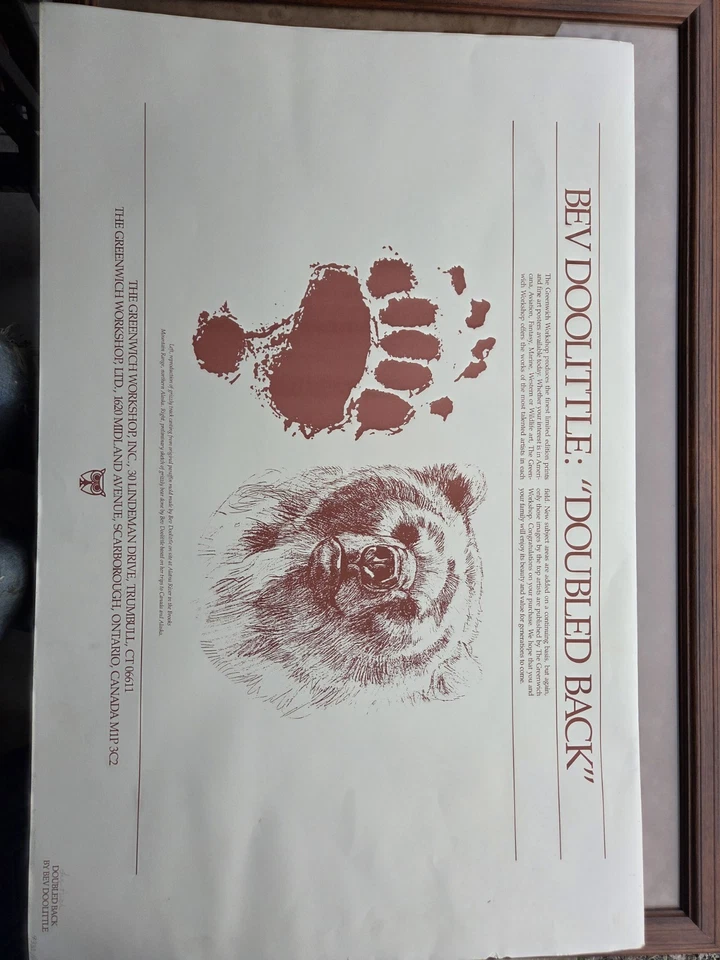 *Bev Doolittle "DOUBLED BACK"-EDIÇÃO LIMITADA-Camoflauge-Indian Fine Art*Emoldurado - Imagem 2 de 3