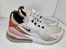 Nike Air Max 270 White Black Pink Oxford Women  s Size 8 DQ4693-100 