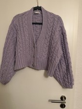 Strickcardigan mit Rautenmuster  und Kristallknöpfen