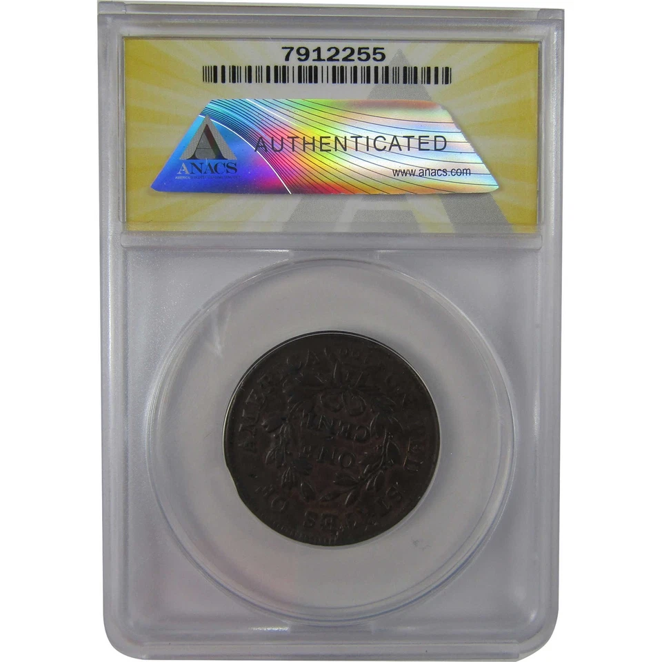 1802 Draped Bust Large Cent VF 20 Details ANACS SKU:CPC1193 - Image 2 of 4