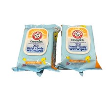NEW Arm  Hammer Essentials Kids Face  Body Wet Wipes 30 Each 2 Packs  Mango