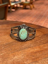 Turquoise Cuff Bracelet | Kingman | 925 Sterling Silver A565