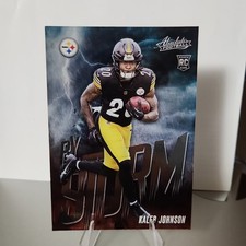 2025 Panini Absolute By Storm Rookie Insert #8 Kaleb Johnson Steelers Football