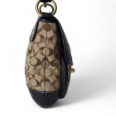 COACH Legacy 65th 10338 Flap Shoulder Bag Signature Brown
