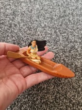 Pocahontas Canoe Figure Mattel Vintage Rare Disney L14