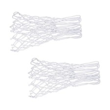2 Pcs Mini Basketball Nets Small Basketball Hoop Net Replacement 8 Loops Nylon