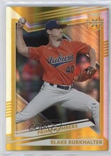 2022 Panini Elite Extra Edition Prime Numbers Gold 7/24 Blake Burkhalter 1b9b