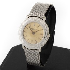 Vintage Audemars Piguet Disco Volante 30mm Manual Watch Silver Dial #W214860-1