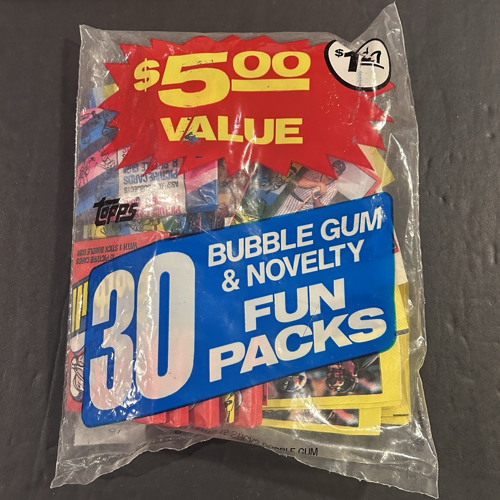 1982 Topps Fun Packs 30 Wax & Sticker Packs With 5 1982 Football Wax Packs