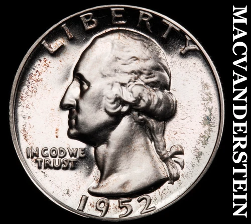 1952 Washington Quarter- Silver- Choice Gem Brilliant Uncirculated #J2900