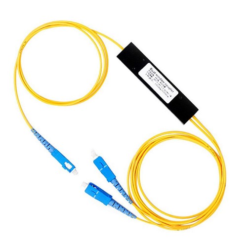 2m Ftth SC UPC 1X2 PLC Singlemode Fiber Optical Splitter FBT Optical Coupler