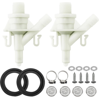 #ad #ad 2x Plastic Water Valve Kit For Dometic 300 310 320 Series RV Toilet Repair Flush $15.69