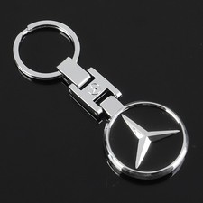 3d Mercedes-benz Key Ring Auto Sport 3d Logo Alloy Car Keychain Decorate Gifts
