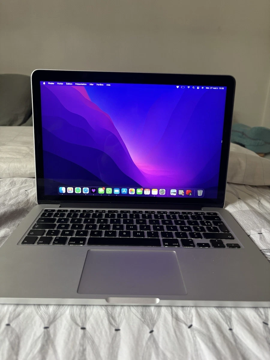 MacBook Pro 13 Pouces Retina 2015 – I5 2,7GHz, 8Go RAM, 256Go SSD – Gris – Bon état