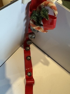 Vintage Red Sleigh Bell Strap Christmas Jingle Bell