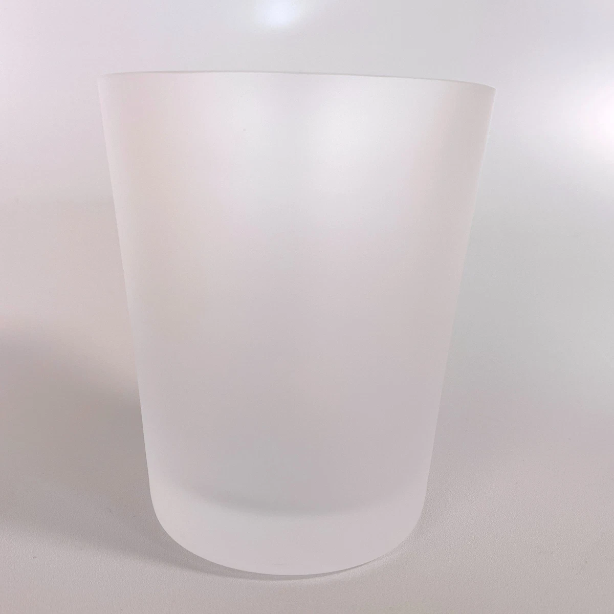 Hermes Paris Sellier Serie Crystal Frosted Glass Rock Tumbler Glassware with Box