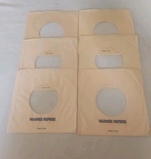 45 RPM 7" RECORD SLEEVES CO. SLEEVE 6 PACK SEE PHOTOS Warner/Reprise SLV319