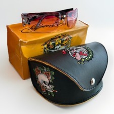 Vintage Ed Hardy Sunglasses Lover Boy Model 306 With Limited Ed Case