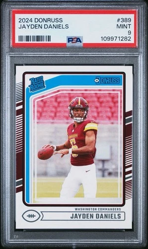 2024 Donruss Jayden Daniels Rated Rookie Base #389 (RC) PSA 9 🔥