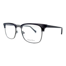 MICHAEL RYEN - MR396 C3 52/19/145 - CHARCOAL GRAY HORN NEW Authentic EYEGLASSES