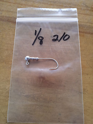 25 1/8oz Double Collar Jigs on Eagle Claw 635 Saltwater 1/0 2/0 or 3/0 Hooks