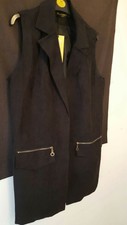 Brand New Black Women's Sleeveless Jacket Size 10