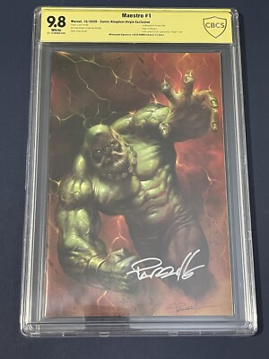 Maestro #1 CBCS 9.8 Comic Kingdom Virgin Edition Variant Signed By Parrillo